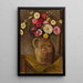 Asters et zinnias dans un pichet en terre cuite - Tadeusz Makowski — quadro incorniciato alla parete