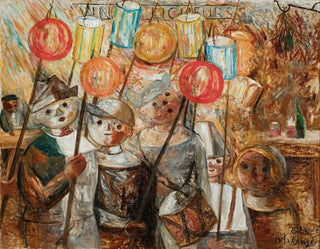 Bambini con torce - Tadeusz Makowski — vista dell’opera