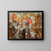 Bambini con torce - Tadeusz Makowski — quadro incorniciato alla parete