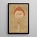 Kind mit Umhang - Tadeusz Makowski — gerahmtes Bild an der Wand
