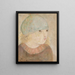 Mädchen mit blauer Mütze - Tadeusz Makowski — gerahmtes Bild an der Wand