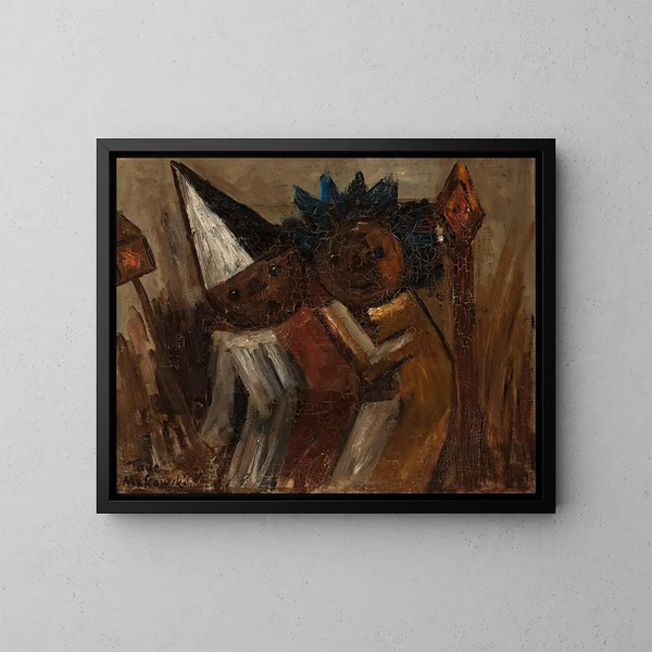 Jeudi gras - Tadeusz Makowski — gerahmtes Bild an der Wand