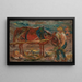 Nourrir un cheval - Tadeusz Makowski — quadro incorniciato alla parete