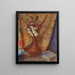 Fiori in un vaso di argilla - Tadeusz Makowski — quadro incorniciato alla parete