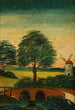 Paesaggio con mulino a vento e ponte - Tadeusz Makowski — vista dell’opera