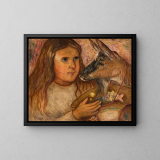 Tadeusz Makowski - Little girl with a goat.webp
