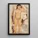 Petite fille nue avec une main levée - Tadeusz Makowski — quadro incorniciato alla parete