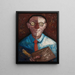 Portrait eines Mannes mit Palette Jacques Gotkowski - Tadeusz Makowski — gerahmtes Bild an der Wand