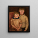Ritratto di due bambini - Tadeusz Makowski — quadro incorniciato alla parete