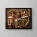 Cheminots - Tadeusz Makowski — gerahmtes Bild an der Wand