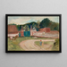 Straße vor dem Bauernhof - Tadeusz Makowski — gerahmtes Bild an der Wand