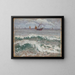 Mer tempestosa con barche - Tadeusz Makowski — quadro incorniciato alla parete