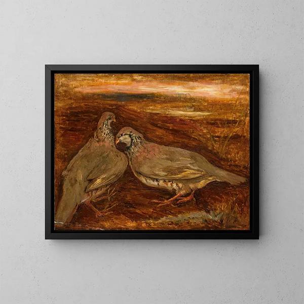 Due uccelli - Tadeusz Makowski — quadro incorniciato alla parete