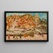Blick vom Pont in Espaly - Tadeusz Makowski — gerahmtes Bild an der Wand