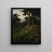 Landschaftsbild im Sonnenaufgang - Tadeusz Popiel — gerahmtes Bild an der Wand