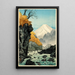 Pied du mont Ashitaka - Takahashi Hiroaki — framed artwork on a wall