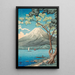Mount Fuji from Lake Yamanaka - Takahashi Hiroaki — framed artwork on a wall