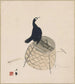Cormorant on a Basket - Takeuchi Seihō — artwork view