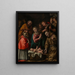 Adorazione dei pastori con san Francesco e san Carlo Borromeo - Tanzio da Varallo — quadro incorniciato alla parete