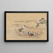 Boot Richtung Yoshiwara - Teisai Hokuba — gerahmtes Bild an der Wand