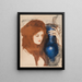 Eine Frau mit einer Vase - Teodor Axentowicz — gerahmtes Bild an der Wand