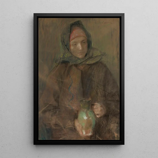 Teodor Axentowicz - Hutsul woman with a jar.webp