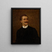 Portrait eines Mannes - Teodor Axentowicz — gerahmtes Bild an der Wand