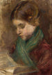 Portrait einer Mädchen - Teodor Axentowicz — Ansicht des Kunstwerks