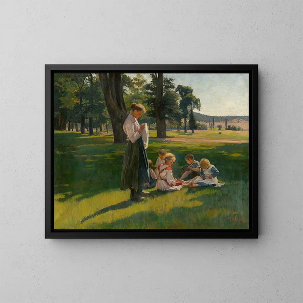 Im Feld - Teodor Zemplényi — gerahmtes Bild an der Wand