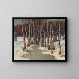 Teodor Ziomek - Forest stream in winter.webp