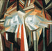 Kubistischer Kopf - Alexandre Konstantinovich Bogomazov — Ansicht des Kunstwerks