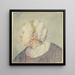 Kopf einer Frau mit einer kleinen Haube - Cornelis Dusart — gerahmtes Bild an der Wand
