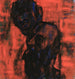 Têtes sombres sur rouge - Christian Rohlfs — vista dell’opera