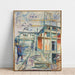 Reproduktion des Gemäldes The Building of the Winter Studio - Edvard Munch