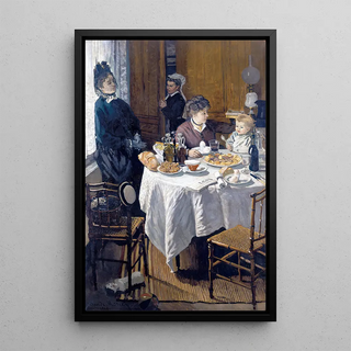 Das Mittagessen - Claude Monet | Kunstdruck Gemälde Wanddekoration Poster Kopie