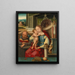 Die Heilige Familie - Der Meister der Madeleine Mansi — gerahmtes Bild an der Wand