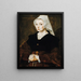 Ritratto di una giovane donna - Il Maestro degli anni 1540 — quadro incorniciato alla parete