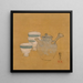 Teiera e tazze - Shibata Zeshin — quadro incorniciato alla parete