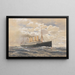 rapido del transatlantico di Brema Kaiser Wilhelm II del Norddeutscher Lloyd - Themistokles von Eckenbrecher — quadro incorniciato alla parete