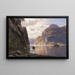 Le Sette Sorelle al Geirangerfjord - Themistokles von Eckenbrecher — quadro incorniciato alla parete