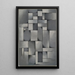Komposition in Grau Ragtime - Theo van Doesburg — gerahmtes Bild an der Wand
