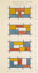 Projekt für ein Buntglasfenster - Theo van Doesburg — Ansicht des Kunstwerks