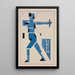 Projekt eines Plakatentwurfs - Theo van Doesburg — gerahmtes Bild an der Wand