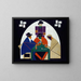 Die Kartenspieler - Theo van Doesburg — gerahmtes Bild an der Wand