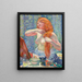 Donna con acconciatura La rossa VIII - Théo van Rysselberghe — quadro incorniciato alla parete