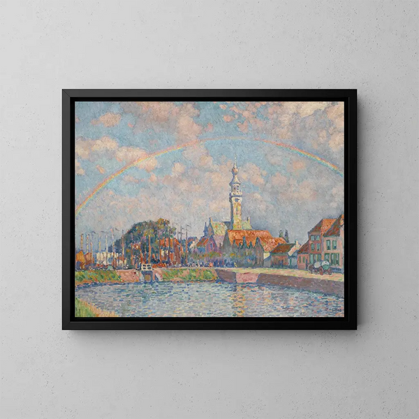 L'Arc-en-ciel - Theo van Rysselberghe — gerahmtes Bild an der Wand
