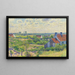 Landschaft mit Häusern - Theo van Rysselberghe — gerahmtes Bild an der Wand