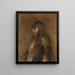 Portrait einer Mädchen - Theo van Rysselberghe — gerahmtes Bild an der Wand