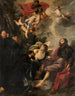 Saint Augustin wäscht den Füßen Christi - Theodoor Rombouts — Ansicht des Kunstwerks