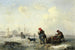 La Neva à San Pietroburgo Leningrado in inverno - Theodor Hildebrandt — vista dell’opera